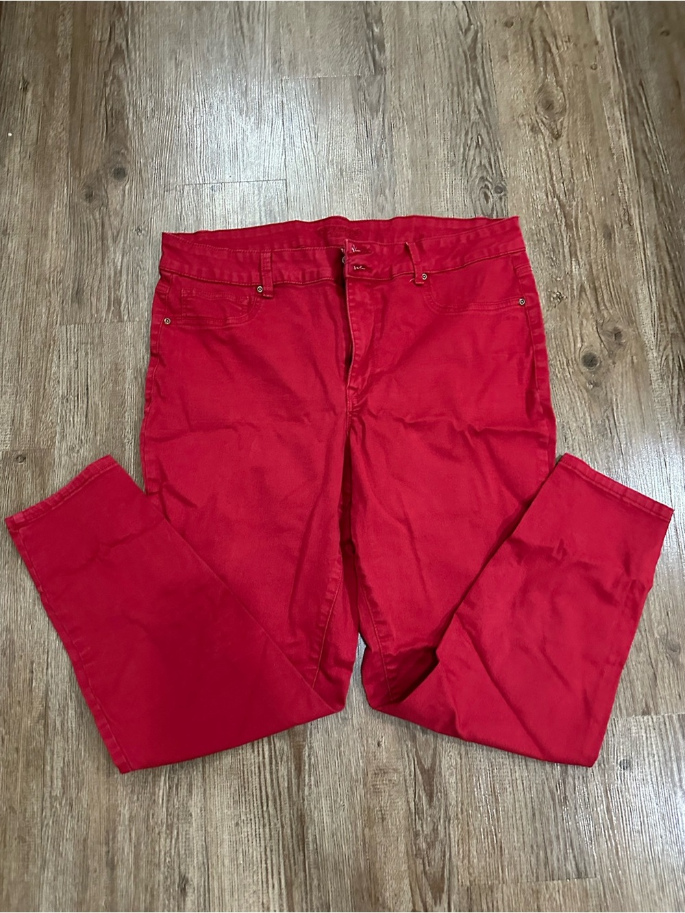 Maurices Red Skinny Jeans